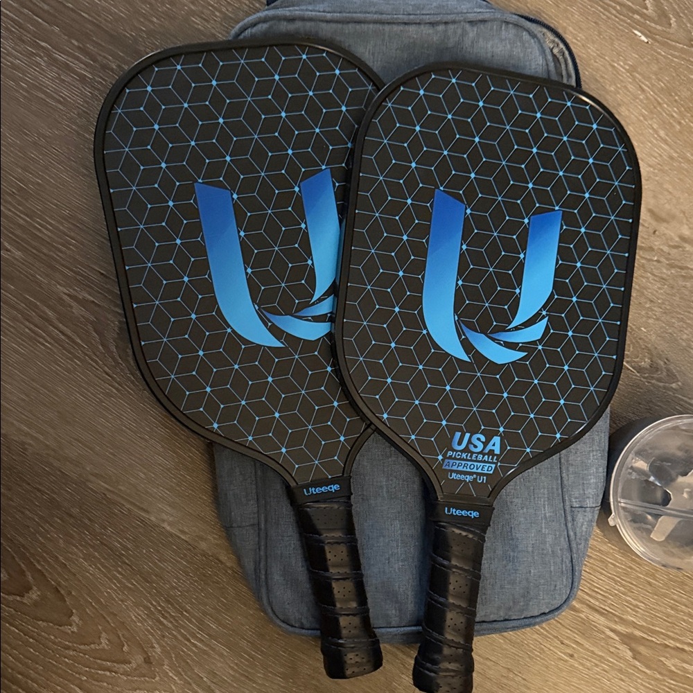 Uteeqe Graphite Pickleball Paddles, Set of 2, USAPA Pickle Ball